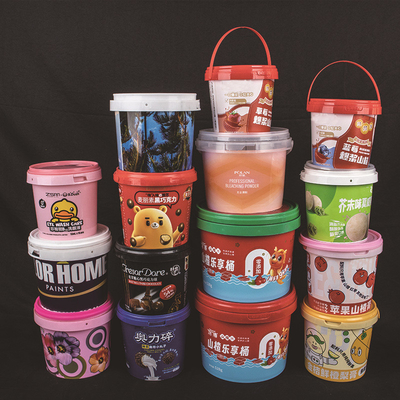 Reusable BPA Free Food Grade Bucket with Lid and Handle Dishwasher Safe Recyclable