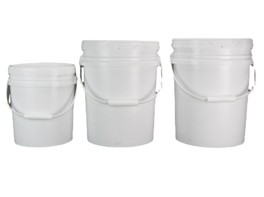 20L Lubrication Repository Lubricant Vessel OEM White Rectangle Square Pails For Varied Shapes