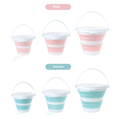 Collapsible 10L Foldable Plastic Bucket Space-Saving Design for Camping Car Wash Outdoor Adventures