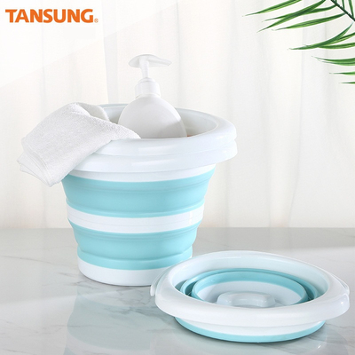 Collapsible 10L Foldable Plastic Bucket Space-Saving Design for Camping Car Wash Outdoor Adventures