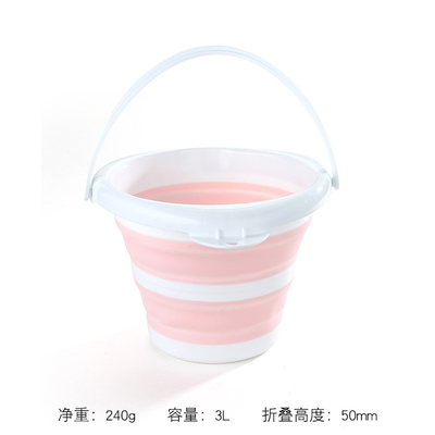 Collapsible 10L Foldable Plastic Bucket Space-Saving Design for Camping Car Wash Outdoor Adventures