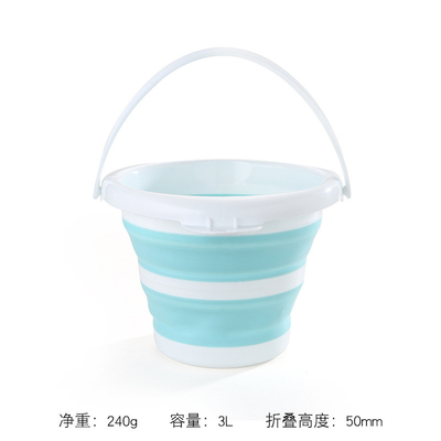 Easy-to-Carry Foldable Plastic Bucket Lightweight for Travel Collapsible