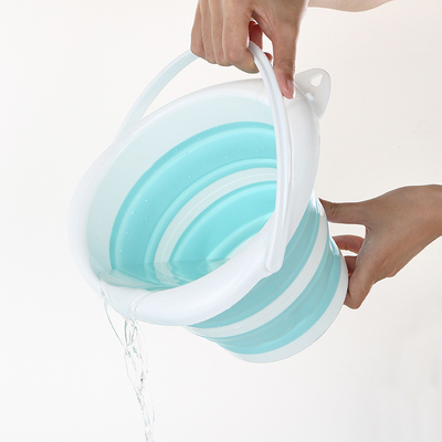 Compact Foldable Plastic Bucket Lightweight and Space-saving Water Storage Solution