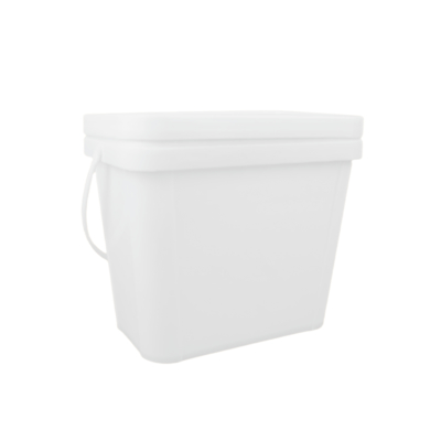 PP Square Plastic Bucket for Paint 100% Raw Materials Square