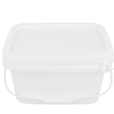 1.2 Kg Square Plastic Container Made with 100% Raw Materials PP