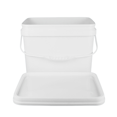 PP 100% Raw Materials Square Plastic Bucket with Impact Resistance White Or Other