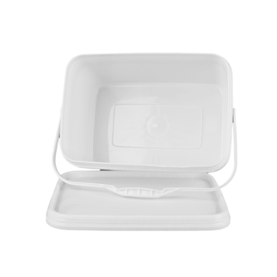 Square Plastic Bucket for Toys Handle Included and Food Grade Certified