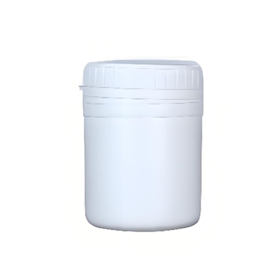 Storage Plastic Jar with Screw-on Lid White and Versatile