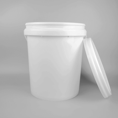 18L PP 5 Gallon Black Plastic Bucket Round Clear Food Grade