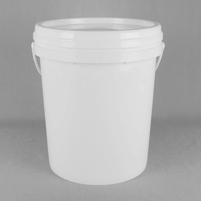 20L Round Plastic Pails with Snap On Lids