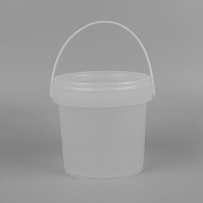 SGS Approval Transparent Plastic Bucket Small Size 2 Litres Screen Printing