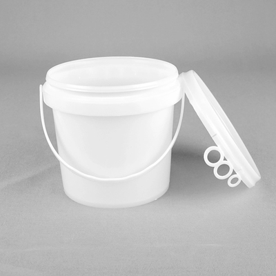 Ice Cream 1000ml Plastic Food Packaging Bucket With Lid And Handle