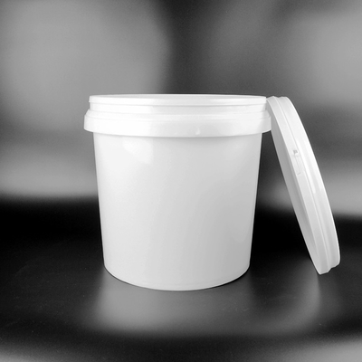 SGS Approval 18Kg Round White Pail With Cover Durable Large Capacity