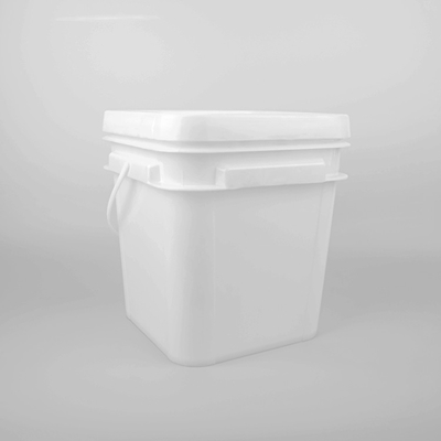 Chemical Resistant Square Plastic Bucket with Handle for Paint and Chemicals