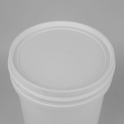 White 20Liter 5 Gallon Plastic Buckets Round Shaped With Snap On Lid
