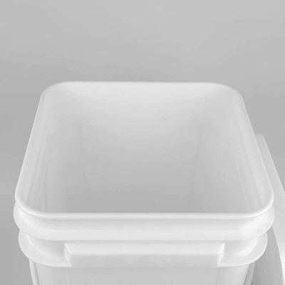 5 Gallon 20L Square Red Pail Food Grade Pp Large Plastic Buckets With Lid