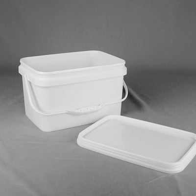 10L Toy Plastic Packaging Bucket Rectangular Handle With Lid