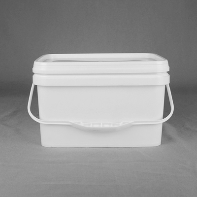 ISO9001 10L Square Plastic Bucket Square Plastic Pails For Wedding Cakes