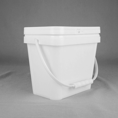 1 Gallon 3.5L Plastic Square Pail With Lid Excellent Seal Ability
