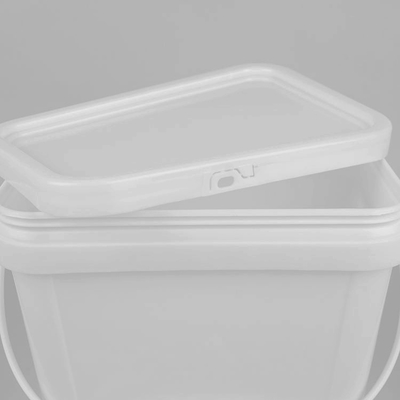 2L Square PP Food Grade Bucket with Chemical Resistance Handle and Lid Various Sizes