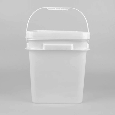 Wholesale Custom Printed 20 Liter Black Square Plastic Bucket With Lid