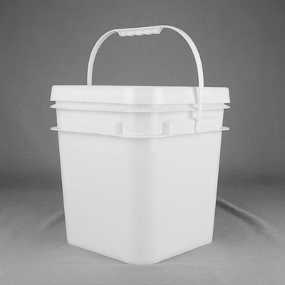 Durable Food Grade Square Plastic Bucket with Impact Resistance and Variety of Printing Options