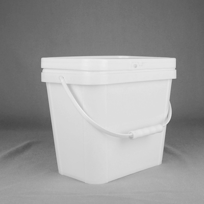 10L 18L 20L Oblong Plastic Buckets Recycled Screen Printing