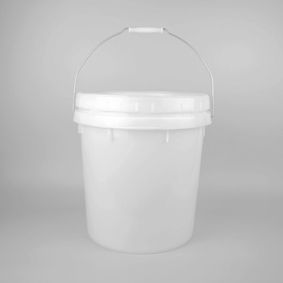 Decorative Coating Plastic Packaging Bucket With Lid And Handle