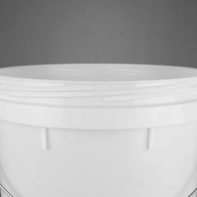 Round Paint Bucket 25L Plastic White Pail