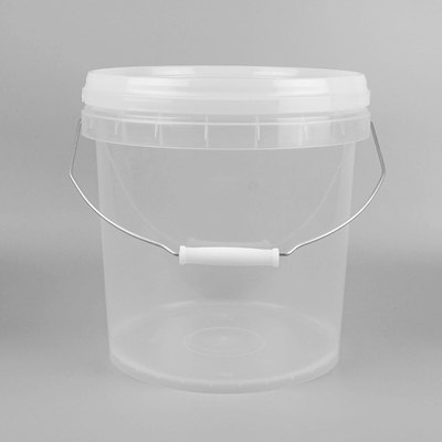 10L Customized Clear Plastic Toy Buckets Plastic Beach Pails With Lids