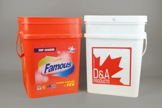 25*17*15.8cm Clear Food Grade Square Plastic Bucket With SGS Approval
