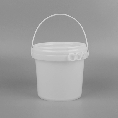 1L Polypropylene Buckets Plastic Food Bucket With Lid Leak Proof