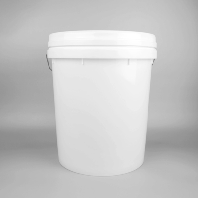 White Round Empty 20 Litre Plastic Paint Bucket For Paint