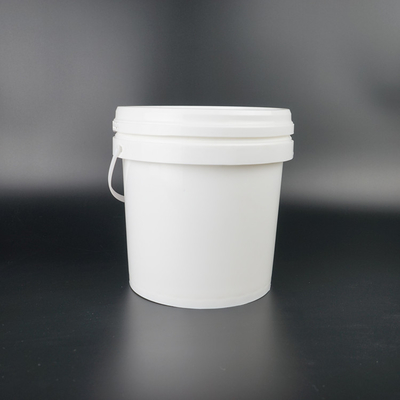 Food Grade Plastic Pail Bucket White Round 3 Liters