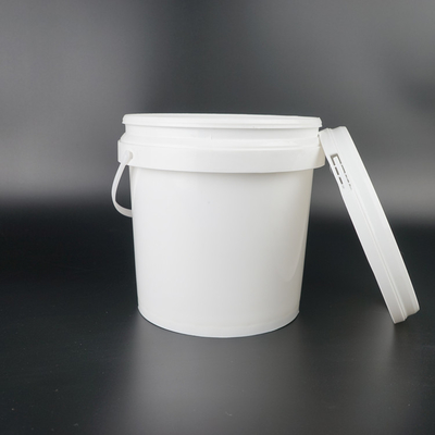 Food Grade Plastic Pail Bucket White Round 3 Liters