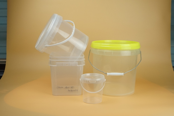 Customizable Clear Plastic Bucket For Food Storage And Display