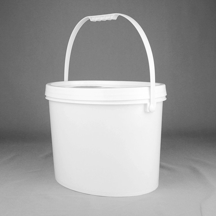 20L Oval Plastic Bucket Empty 5 Gallon Buckets With Lids Screen Printing