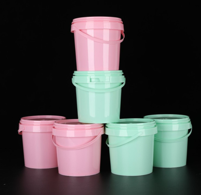 Screen Printing Plastic Food Pail Customized 0.2L-20L Capacity