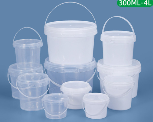 Customizable Logo Plastic Food Pail IML Thermal Transfer Screen Printing