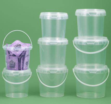 PP/HDPE Plastic Food Bucket Handle Available White with Lid