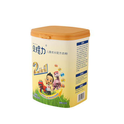 105 oz Plastic Milk Powder Rectangle Tub IML Milk Powder Can